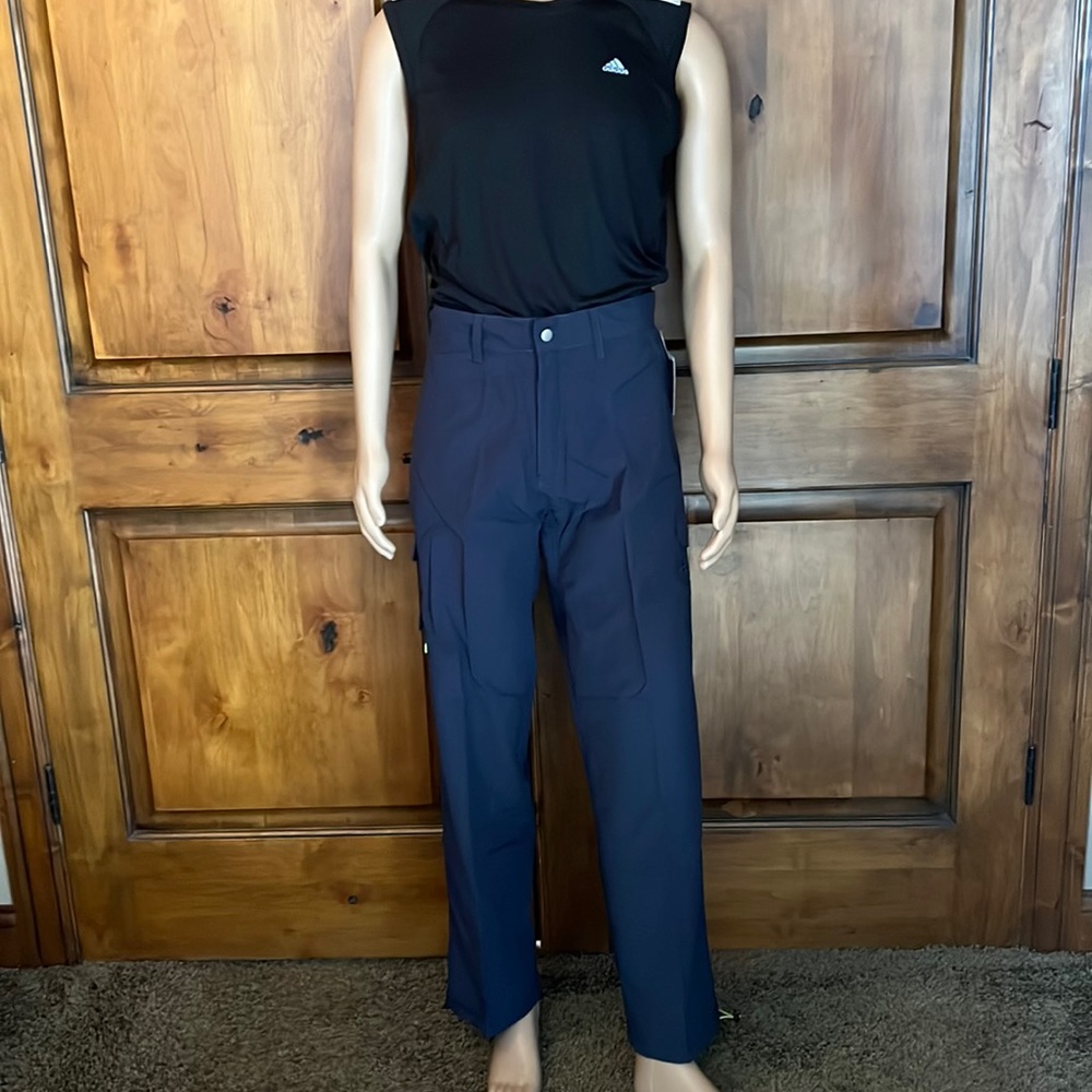 Burnside Snowboard Ski hiking Navy Blue Lime Cargo Pants W/ Drawstring Ankles